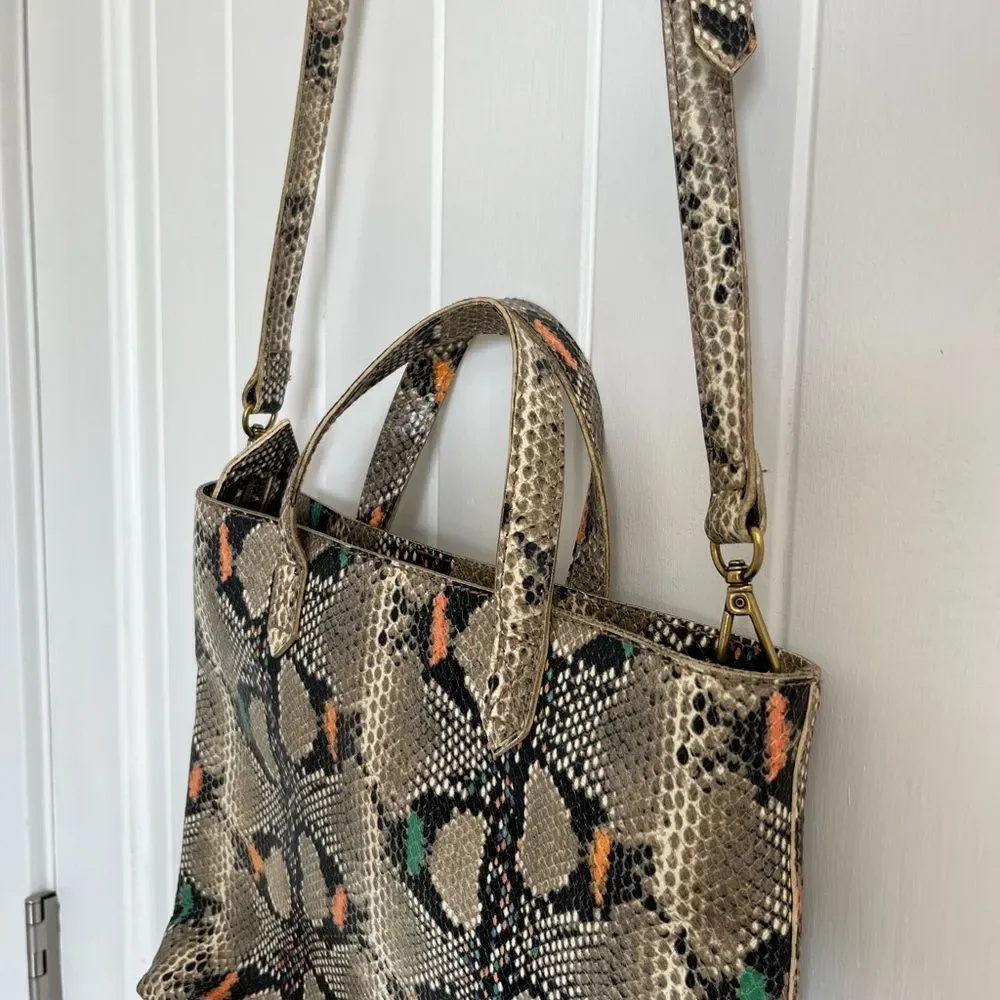 New Madewell Snake Print Leather Women's Bag